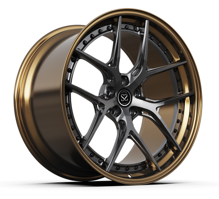 Las llantas de las ruedas forjadas para BMW Audi Porsche Bronce Spoke 18 pulgadas 5x112 aleación