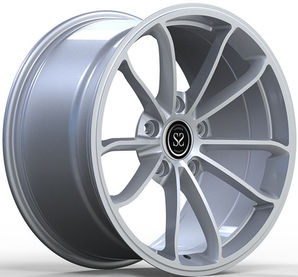 Matt Siver 1PC Cinturones de aleación de aluminio 7.5Jx18 ET35 y 8.5Jx18 ET46 para ALPINE A110