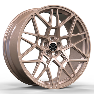 6x135 5x139.7 4x4 llantas personalizadas bronce brillante 23 pulgadas para Lincoln Navigator IV