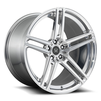 Monobloque de plata de 21 pulgadas 1 pieza ruedas forjadas para Ferrari 488