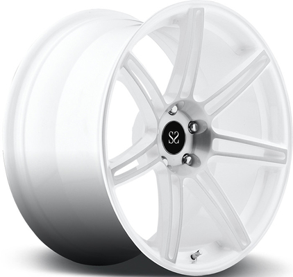 Para Ferrari 5x114.3 Cara de máquina blanca 18 19 20 21 22 pulgadas 1 PC ruedas personalizadas de aleación forjada