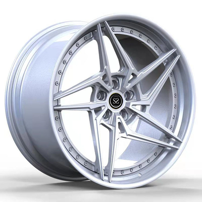 Cinturón de aleación de aluminio forjado de plata 2 PC para Audi Q7