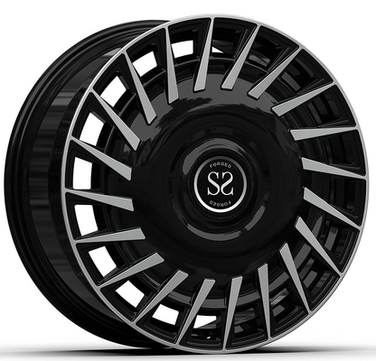 6x139.7 22x9.5 Personalizado con borde negro para Lexus 600