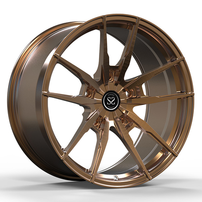 Uni-K 2024 Personalizado 1 pieza de ruedas forjadas 21x9.0 Bronce pulido