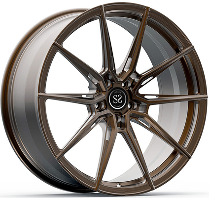 R8 2010 Spyder V10 Ruedas forjadas pulidas de bronce de 20x9 y 11