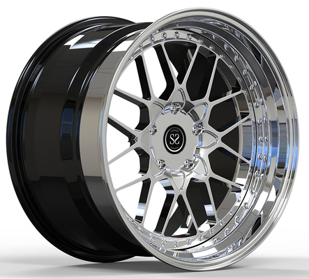 20x10.5ET+70/21x12.5E+27 5x4.75/70.1 3-PC Cores de cromo para el Corvette C5