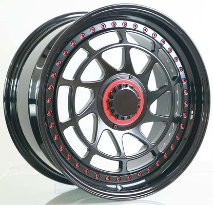 Audi S8 2014 Año 21x10 2 piezas Ruedas forjadas Brillo Negro