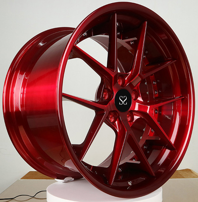 20x8.5 20x9.5 Personalizado 2 PC ruedas forjadas Rojo brillante para 1967 Oldsmobile Cutlass Supreme