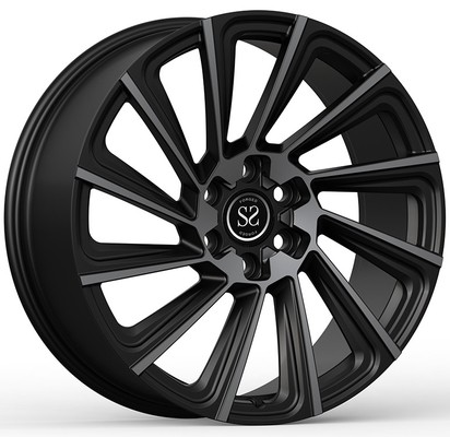 20x9.0/ET32/21/5x112/66.6 Juntas de estilo de llantas forjadas Brillo negro para Audi allroad C7