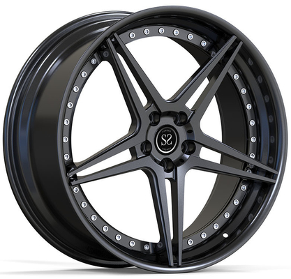 22x10.5ET20/5x112/66.5 Satín negro llantas personalizadas para Audi RS6 4G 2016