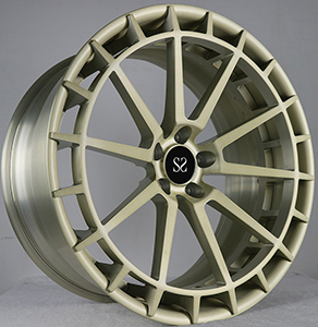 Luminoso oro cepillado 20x9.5 2 llantas para 2002 Audi RS6