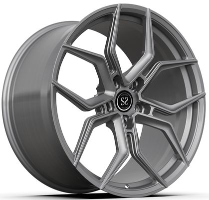 Llantas forjadas de 1 pieza personalizadas grises 21x9.5ET46/21x11ET58 5x130/71.6 para PORSCHE CAYENNE