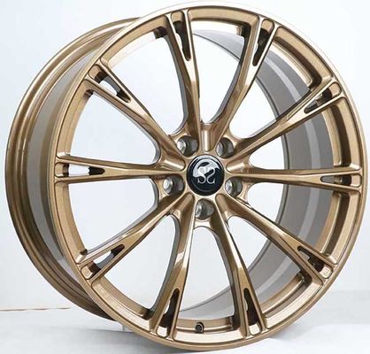 Llantas personalizadas de 1 pieza 20x9.0/ET32/21/5x112/66.6 Bronce Brillante para Audi allroad C7