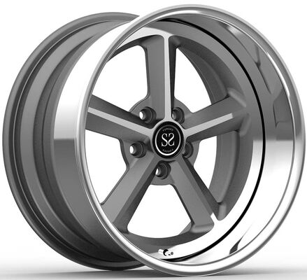 19x10 y 20x14 3 piezas de ruedas forjadas labios pulidos y disco gris para Corvette c6 z06 año 2008