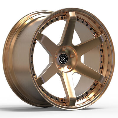 21x9.5 y 21x11 de bronce pulido personalizado 2 PC llantas forjadas para M6 Coupé 2016