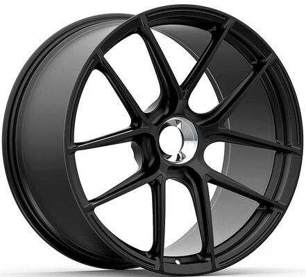 Ruedas forjadas personalizadas de satén negro de 20 y 21 pulgadas para Corvette C8 2021