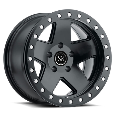 aduanas 21 22 24 bordes campo a través forjados pulgada del beadlock de la rueda de SUV del vehículo de la recogida para Jeep Wrangler