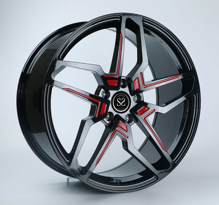 el sae j2530 rueda rojo y ennegrece dos ruedas de la aleación de los colores 18inch 19inch para X5