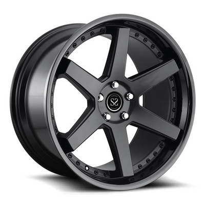 2-piece forjó al proveedor de la rueda de coche fabrica todo el tipo de aleación de aluminio del borde 5x112 6061-T6 de la rueda del mercado de accesorios