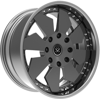 2-piece forjó la pulgada profunda 6x139.7 de la rueda 22 de la aleación de aluminio del plato del coche para Land Cruiser Prado