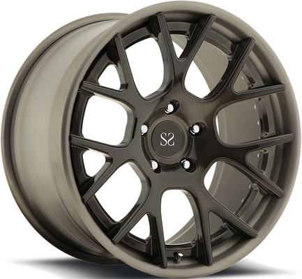 20inch bordea bordes forjados 2-PC modificados para requisitos particulares negro brillante de la aleación con 5x120 para las ruedas de la aleación de BMW M4/SAE J2530
