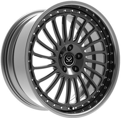 el borde de 19 pulgadas forjó la rueda de aluminio del aluminio del coche de los espacios en blanco de la rueda