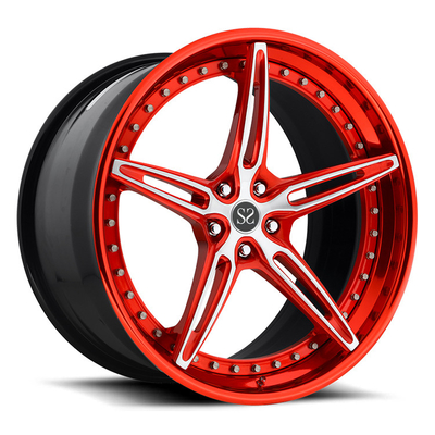 Las llantas forjadas personalizadas de 3 PC 19x9.0 y 19x12 para el Mustang 350 chasee 20