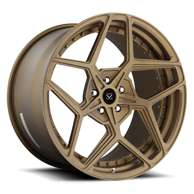 22 bordes modificaron los bordes forjados 2 pedazos de la aleación para requisitos particulares para los bordes de Lamborghini J514 Aventador 5x120