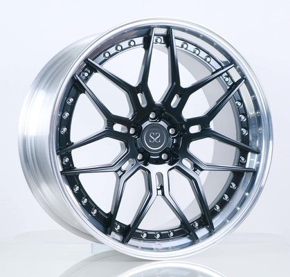 El barril pulido centro 21x9.5 21x11 del negro brillante forjó las ruedas de coche escalonadas para la clase de Mercedes Benz C