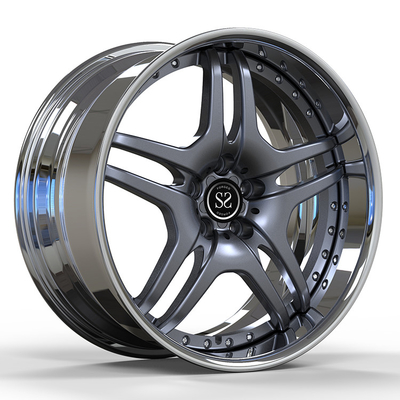 Benz Cls Custom 20 pulgadas 2 piezas gris pulido llantas forjadas 5x112