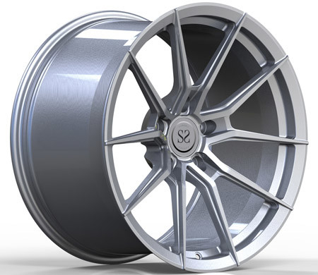 bordes de la aleación de 1-Piece Matte Silver 20inch para Porsche 911 espacios en blanco de centro forjados de las ruedas de coche
