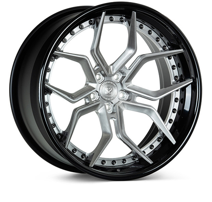Cadillac Ferrari 5x120 forjó la aleación de las ruedas A6061 T6 con H-PCD 5X114.3