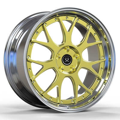 Adaptado a Benz C63 5x112 Custom Polish 2-PC Forjado de aleación de aluminio llantas de 19 y 20 pulgadas