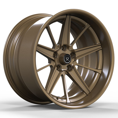 El coche de la aleación de aluminio forjó pedazos de encargo Wrangler Polished Bronze Rims de las ruedas en venta los 2