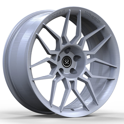 El ajuste a la aleación de aluminio forjada de plata de encargo de lujo 1-PC de BMW M3 de los coches bordea 19 20 y 21 pulgadas empernan el modelo 5x112