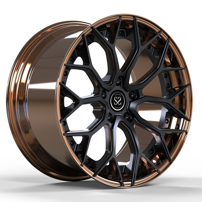 La aleación forjada la PC negra de bronce 2 de Audi RS6 5x112 bordea 19 20 21 y 22 pulgadas