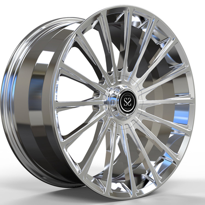Las ruedas de 1 Chrome del pedazo que Monoblock forjó para S63 20x8.5 20x9.5 escalonaron bordes