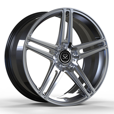 Para S320 Monoblock bordes de plata híperes de 1 del pedazo de aluminio de la aleación 20 del tamaño coche de las ruedas