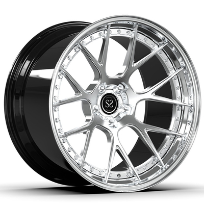 Alee 2 pedazos forjó la compensación negativa 21inch 21x11 21x12 de las ruedas cepilladas para M6