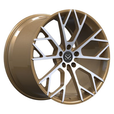 Para Lambor Aventador 1 PC Monoblock forjó los bordes trabajados a máquina de bronce del coche de la aleación de las ruedas 21inch 21x13