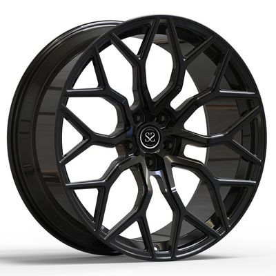 Las ruedas de Monoblock para el negro brillante forjado PC 24inch 24x10 24x12 del Urus 1 escalonaron bordes del coche de la aleación