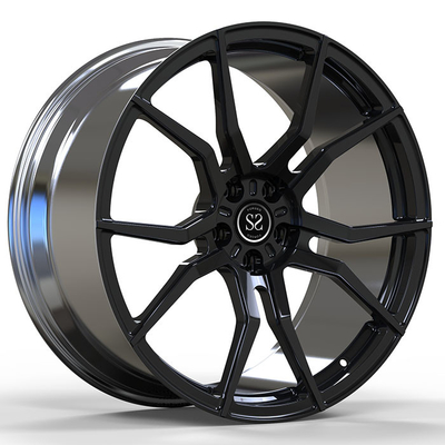 Monoblock forjado pulido de encargo bordea el modelo del perno 5x112 23 pulgadas de borde de 6061-T6