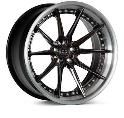 La PC forjada de Vossen EVO2 3 bordea 24inch para el negro de lujo del coche RS5 pulió las ruedas