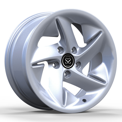 1 pedazo 6061-T6 forjó bordes de las ruedas con plata del final de modelo de 5x112 PCD